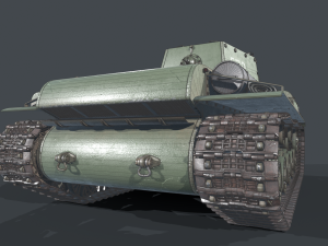 KV 1 with metal screens Model 3D