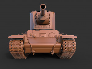 KV 2 model 1939 3D Модель