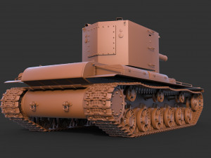 KV 2 model 1939 3D Модель