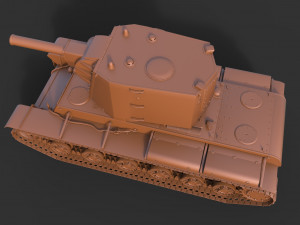 KV 2 model 1939 3D Модель