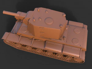 KV 2 model 1939 3D Model