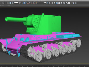 KV 2 model 1939 3D Модель