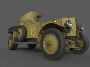 Armored Car 1914 Modelo 3D