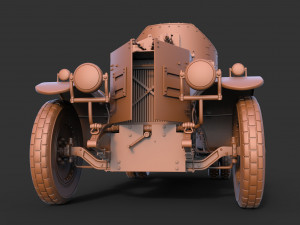 Armored Car 1914 Modelo 3D