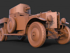Armored Car 1914 3D Model