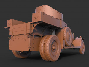 Armored Car 1914 Modelo 3D