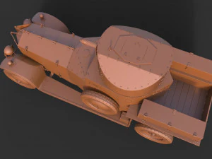 Armored Car 1914 3D Model