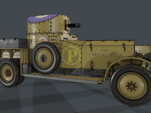 Armored Car 1914 Modelo 3D