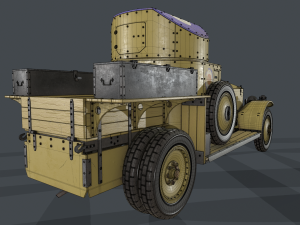 Armored Car 1914 Modelo 3D