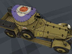 Armored Car 1914 Modelo 3D
