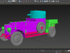 Armored Car 1914 Modelo 3D