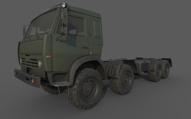 Kamaz 63501 3D 모델 .c4d .max .obj .3ds .fbx .stl .blend 