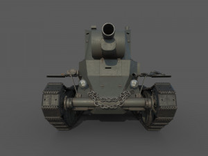 BT 42 Tank 3D मॉडल