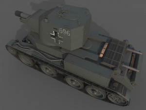 BT 42 Tank 3D मॉडल