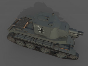 BT 42 Tank 3D मॉडल