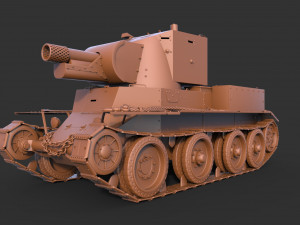 BT 42 Tank 3D मॉडल