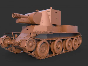 BT 42 Tank 3D Model