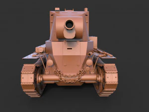 BT 42 Tank 3D Model