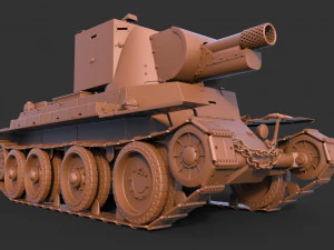 BT 42 Tank 3D Model