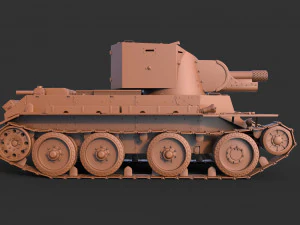 BT 42 Tank 3D Model