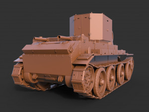 BT 42 Tank 3D मॉडल
