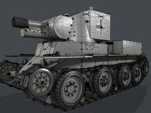 BT 42 Tank 3D मॉडल