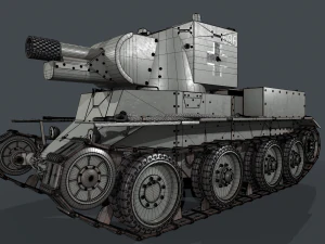 BT 42 Tank 3D Model