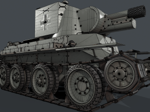 BT 42 Tank 3D मॉडल