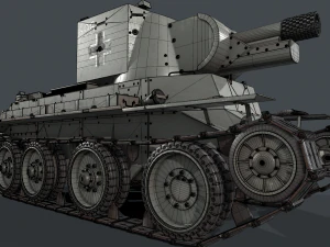 BT 42 Tank 3D Model