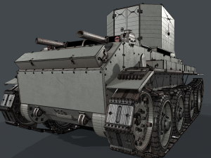 BT 42 Tank 3D मॉडल