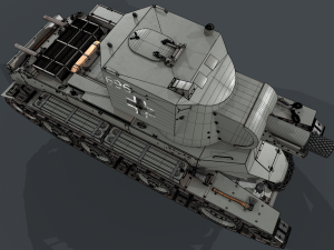 BT 42 Tank 3D मॉडल