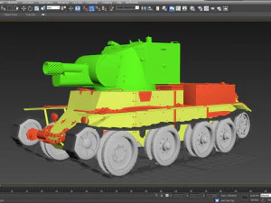 BT 42 Tank 3D Model