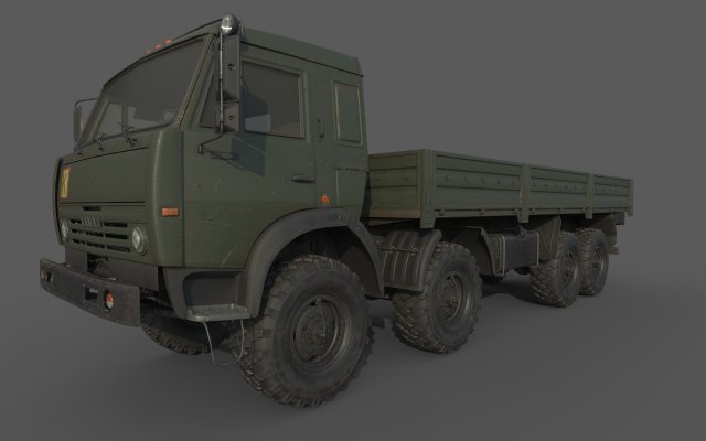 Kamaz 6350 Modelo 3D .c4d .max .obj .3ds .fbx .stl .blend 