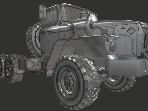 URAL 44202 3D Model