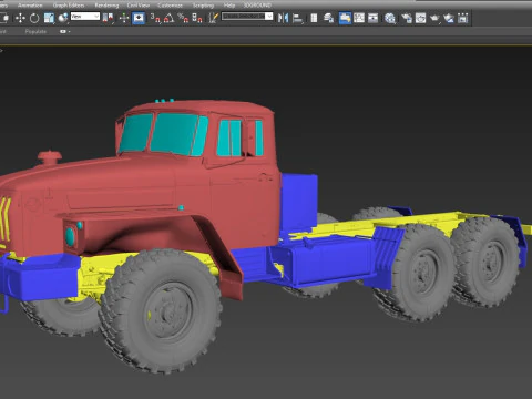 URAL 44202 3D Model