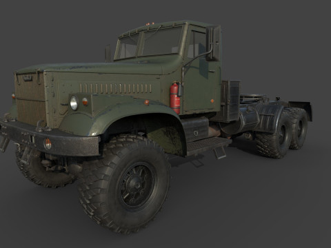 Kraz 255 Truck Tractor 3D Model