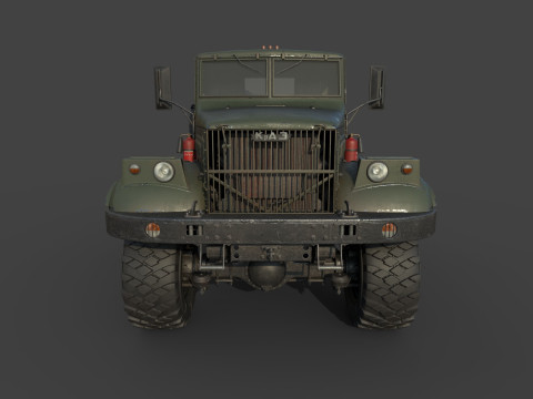Kraz 255 Truck Tractor 3D Model