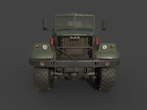 Kraz 255 Truck Tractor 3D Model