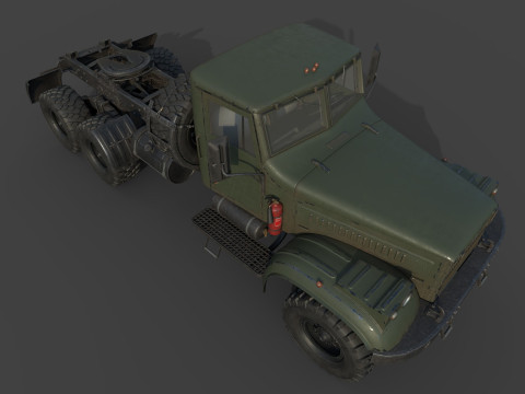 Kraz 255 Truck Tractor 3D Model