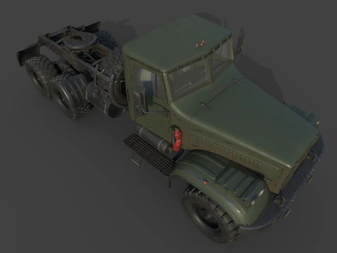 Kraz 255 Truck Tractor 3D Model