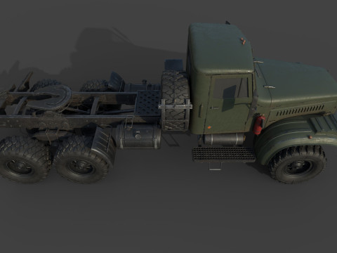 Kraz 255 Truck Tractor 3D Model