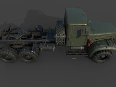 Kraz 255 Truck Tractor 3D Model