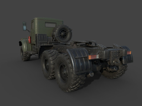 Kraz 255 Truck Tractor 3D Model
