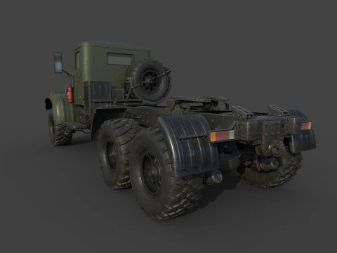 Kraz 255 Truck Tractor 3D Model