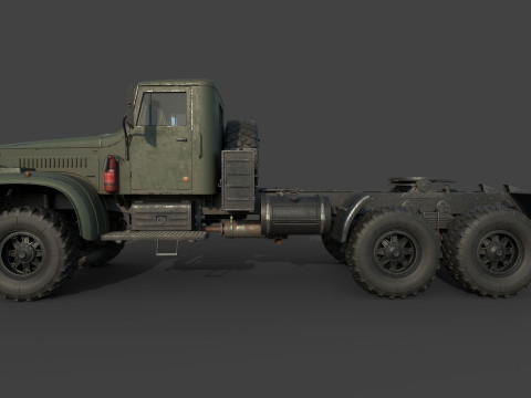 Kraz 255 Truck Tractor 3D Model