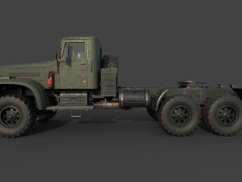 Kraz 255 Truck Tractor 3D Model