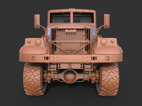 Kraz 255 Truck Tractor 3D Model