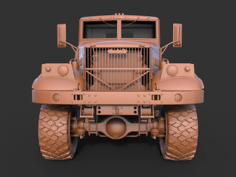 Kraz 255 Truck Tractor 3D Model