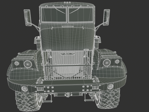 Kraz 255 Truck Tractor 3D Model