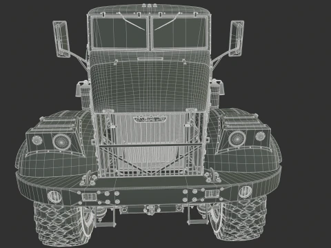 Kraz 255 Truck Tractor 3D Model